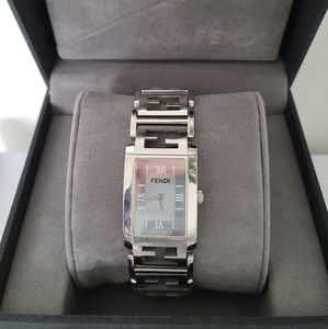 Fendi silver stainless steel women watch